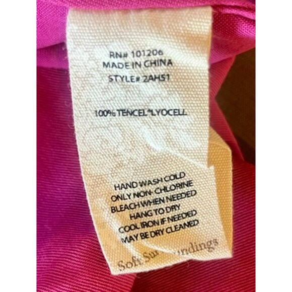 NWT Soft Surroundings Asymmetrical Wrap Tunic Lyocell Top Medium $98 Retail - Picture 7 of 10